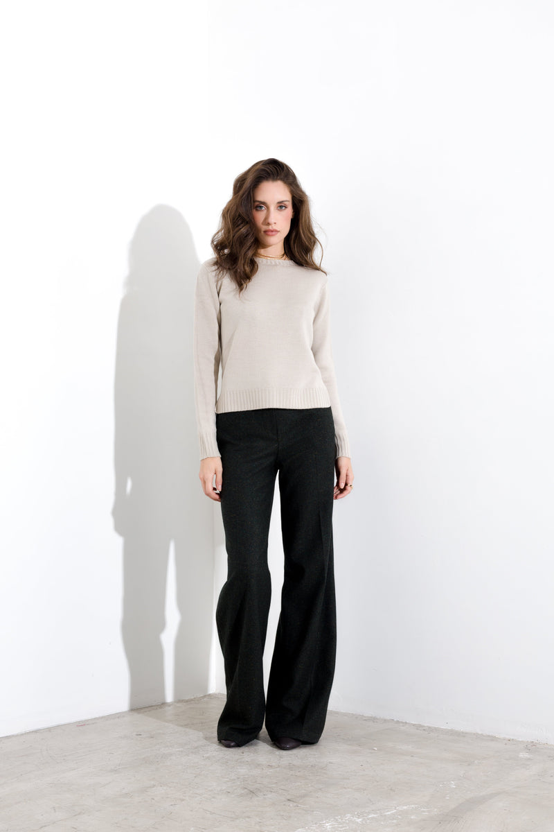 Maglia in pura lana girocollo FRIENDLY SWEATER