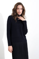 Maglia in pura lana a collo alto FRIENDLY SWEATER